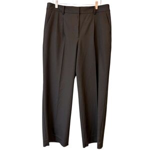 Talbots Wide Leg Pleated Cropped Pants